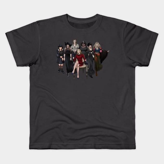 AHS Coven Kids T-Shirt by FangArt21